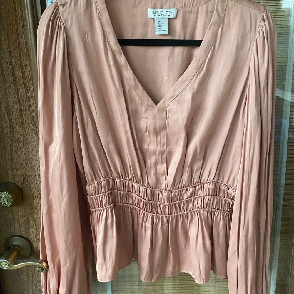 Rachel Zoe Women's Blush V-Neck Blouse